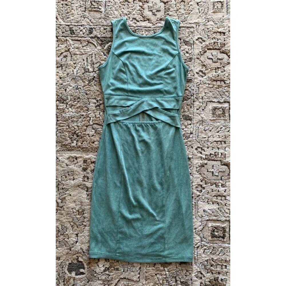 Windsor Sage / Mint Green Cutout Bodycon Dress Size Small Sleeveless Party Mini